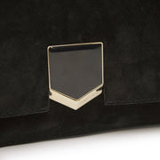 Picture of Jimmy Choo Cross Body Lockett  in Black, Suede