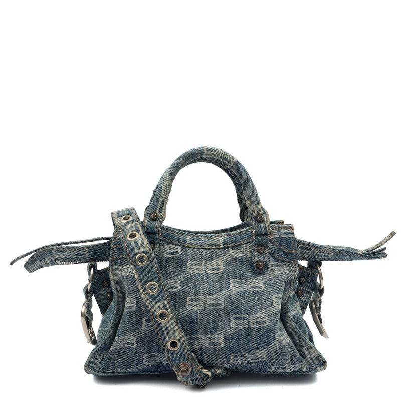 Picture of Balenciaga Mini Bag Neo Cagole XS in Blue, Canvas