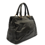 Picture of Prada Tote Vitello Daino Tote in Black, Leather