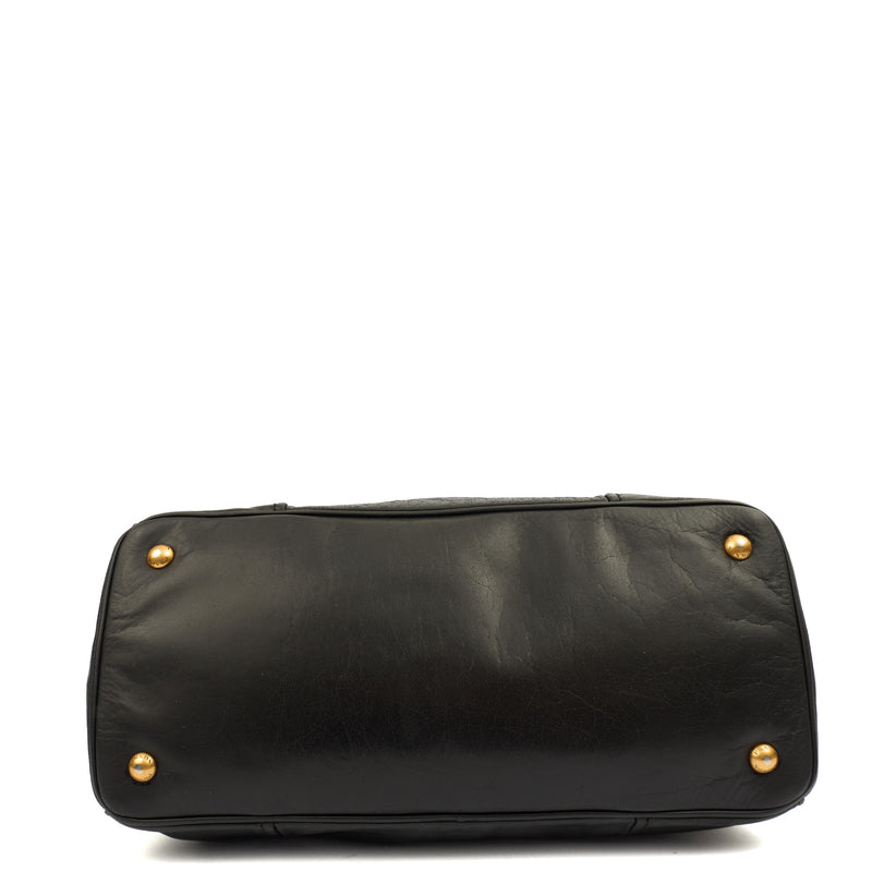 Picture of Prada Tote Vitello Daino Tote in Black, Leather