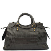 Picture of Balenciaga Cross Body Neo Classic - Medium in Grey, Agneau (Lambskin)