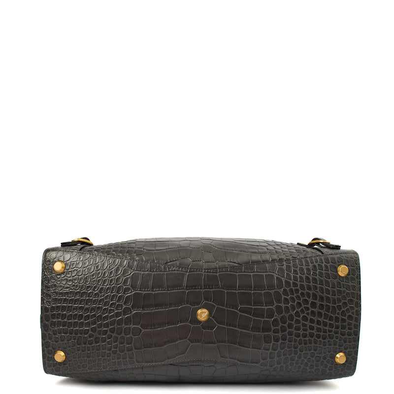 Picture of Balenciaga Cross Body Neo Classic - Medium in Grey, Agneau (Lambskin)