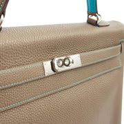 Picture of Hermes Top Handle Kelly 35 in Etain, Togo Leather