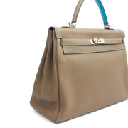 Picture of Hermes Top Handle Kelly 35 in Etain, Togo Leather