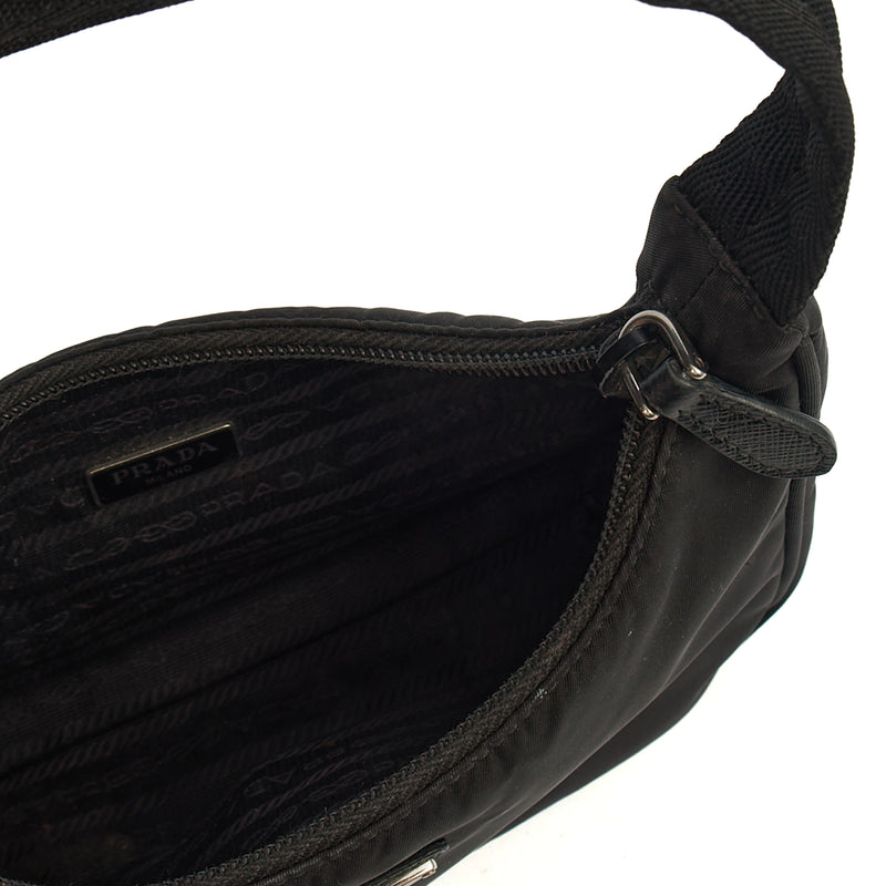 Picture of Prada Shoulder Bag Re-Edition 2000 Terry Mini Bag in Black, Nylon