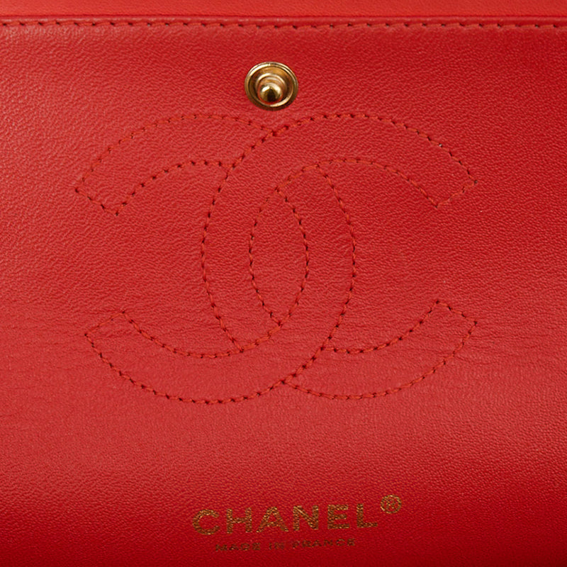 Picture of Chanel Shoulder Bag Classic Double Flap - Medium in Red, Lambskin Leather