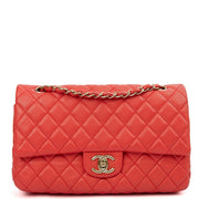 Picture of Chanel Shoulder Bag Classic Double Flap - Medium in Red, Lambskin Leather