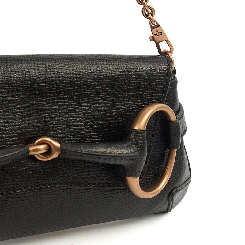 Picture of Gucci Shoulder Bag 1955 Horsebit Shoulder Bag in Black, Leather