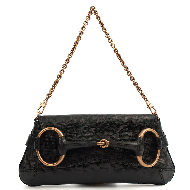 Picture of Gucci Shoulder Bag 1955 Horsebit Shoulder Bag in Black, Leather