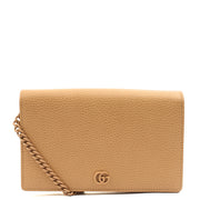 Picture of Gucci Cross Body Marmont Wallet On Chain in Neutral, Leather