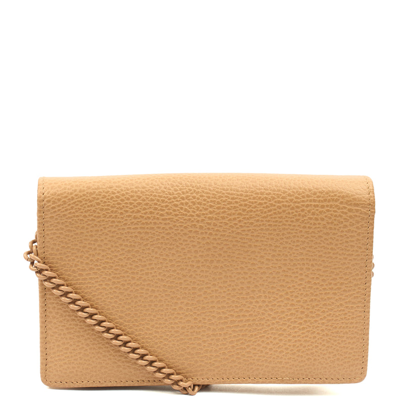 Picture of Gucci Cross Body Marmont Wallet On Chain in Neutral, Leather