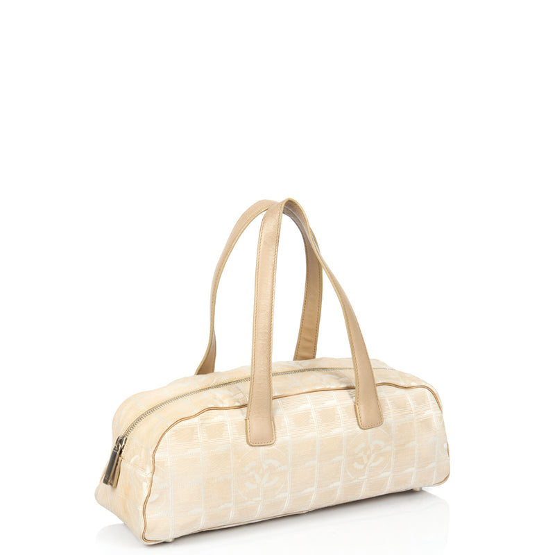 Picture of Chanel Shoulder Bag Travel Ligne Bowler in Neutral, Fabric