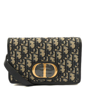 Picture of Christian Dior Cross Body 2-in-1 30 Montaigne Pouch in Blue, Dior Oblique Embroidery