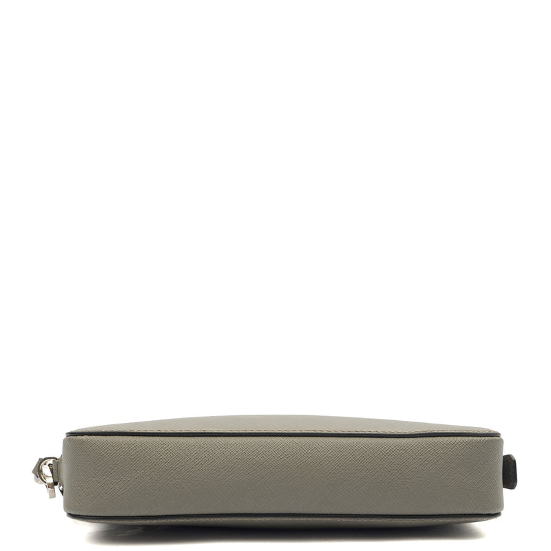 Picture of Prada Clutch Brique - Small in Grey, Calfskin