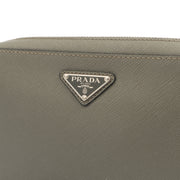 Picture of Prada Clutch Brique - Small in Grey, Calfskin