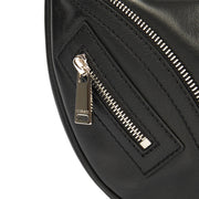 Picture of Versace Shoulder Bag Biker Hobo in Black, Leather