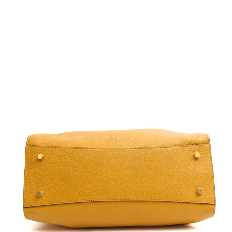 Picture of Mulberry Top Handle Iris in Deep Amber, Calfskin Leather