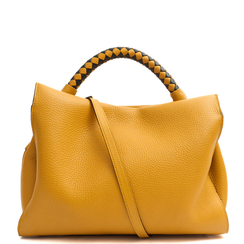 Picture of Mulberry Top Handle Iris in Deep Amber, Calfskin Leather