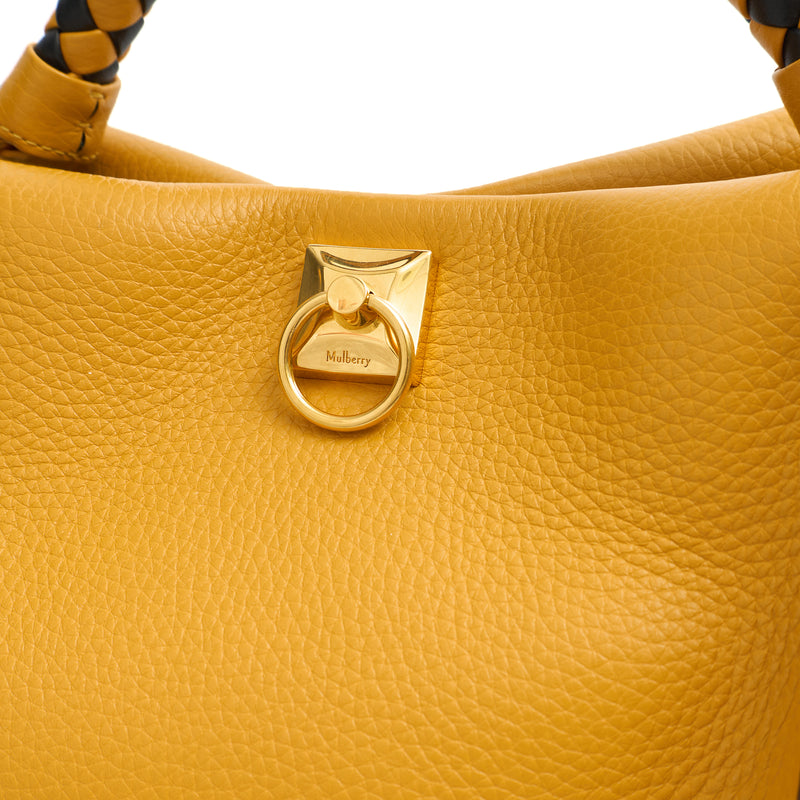 Picture of Mulberry Top Handle Iris in Deep Amber, Calfskin Leather