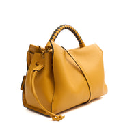 Picture of Mulberry Top Handle Iris in Deep Amber, Calfskin Leather