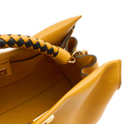 Picture of Mulberry Top Handle Iris in Deep Amber, Calfskin Leather