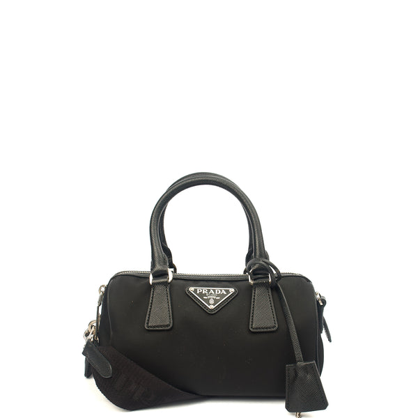 Prada Mini Bag Re-Nylon Crossbody in Black, Nylon | The Handbag Clinic
