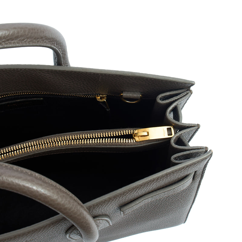 Picture of Saint Laurent Tote Sac de Jour in Taupe, Calfskin Leather