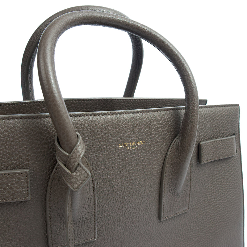 Picture of Saint Laurent Tote Sac de Jour in Taupe, Calfskin Leather