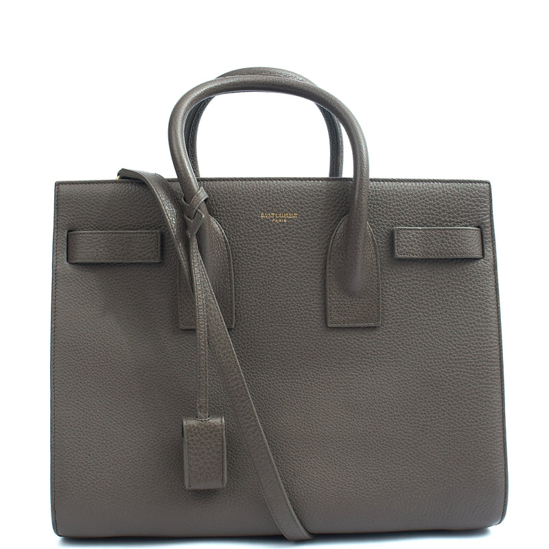 Picture of Saint Laurent Tote Sac de Jour in Taupe, Calfskin Leather