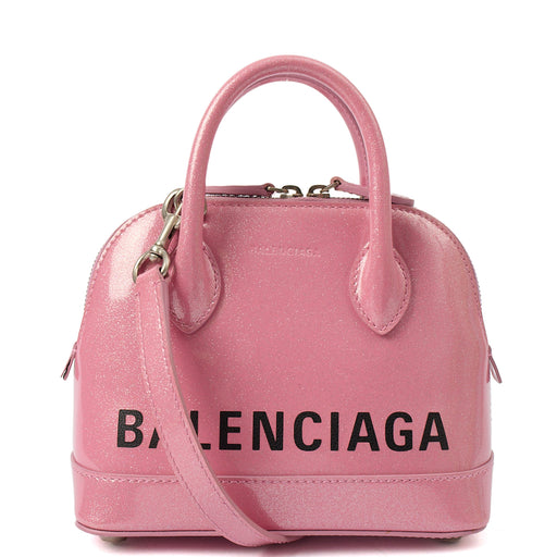 Picture of Balenciaga Cross Body Ville Top Handle XXS in Pink, Patent Leather