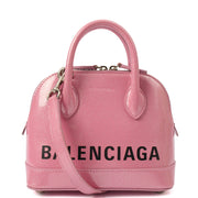 Picture of Balenciaga Cross Body Ville Top Handle XXS in Pink, Patent Leather
