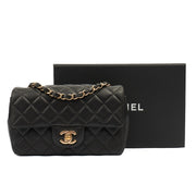 Picture of Chanel Cross Body Classic - Mini (Square) in Black, Lambskin Leather