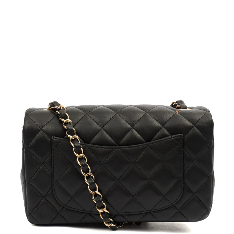 Picture of Chanel Cross Body Classic - Mini (Square) in Black, Lambskin Leather