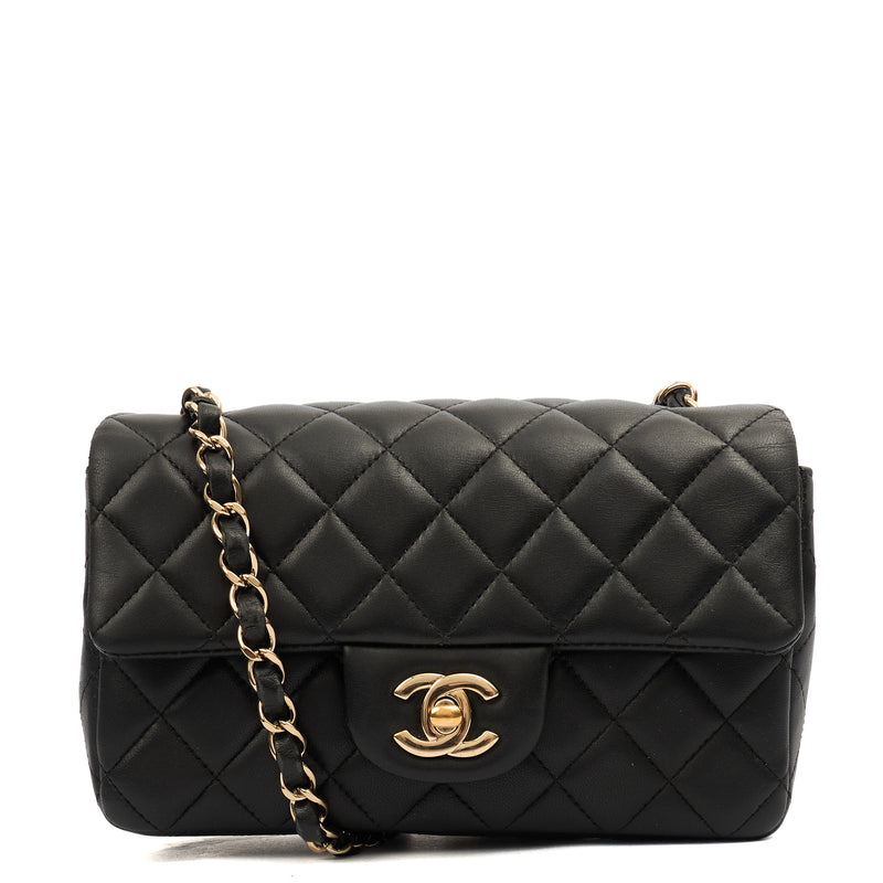 Picture of Chanel Cross Body Classic - Mini (Square) in Black, Lambskin Leather