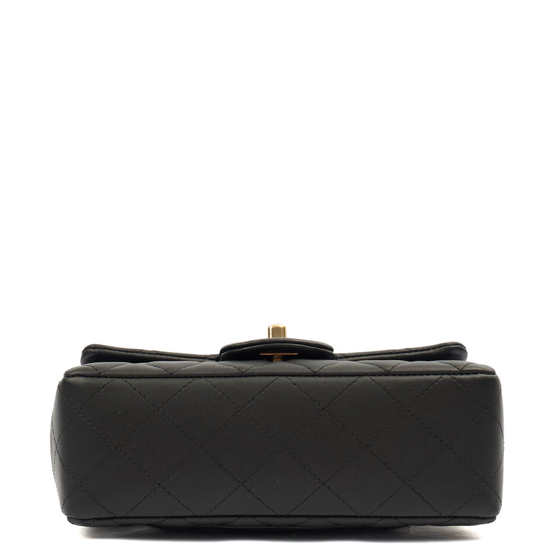 Picture of Chanel Cross Body Classic - Mini (Square) in Black, Lambskin Leather