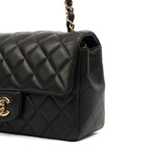 Picture of Chanel Cross Body Classic - Mini (Square) in Black, Lambskin Leather