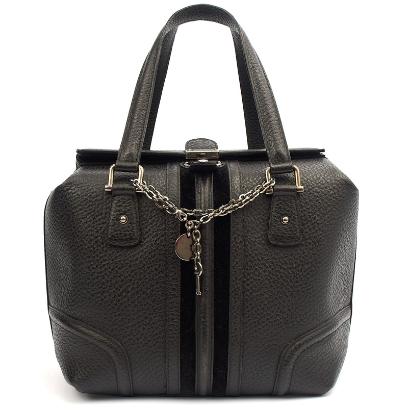 Picture of Gucci Tote Supreme Cherry Bag in Black, Leather