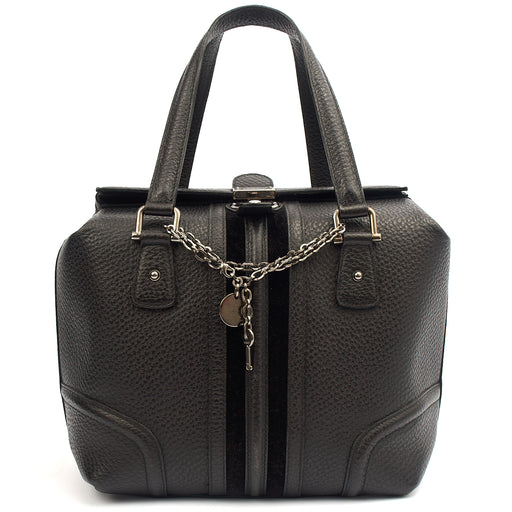 Picture of Gucci Tote Supreme Cherry Bag in Black, Leather