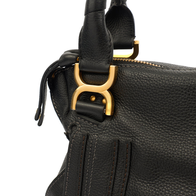 Picture of Chloe Tote Paraty - Medium  in Black, Calfskin Leather