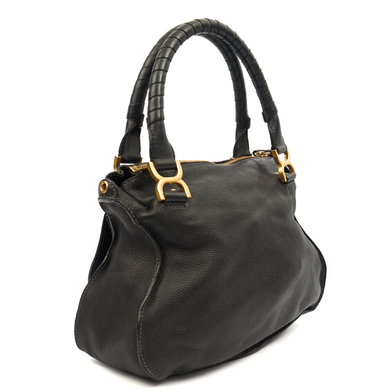 Picture of Chloe Tote Paraty - Medium  in Black, Calfskin Leather