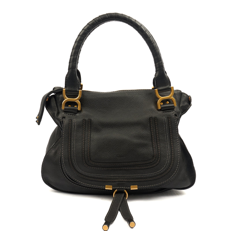 Picture of Chloe Tote Paraty - Medium  in Black, Calfskin Leather