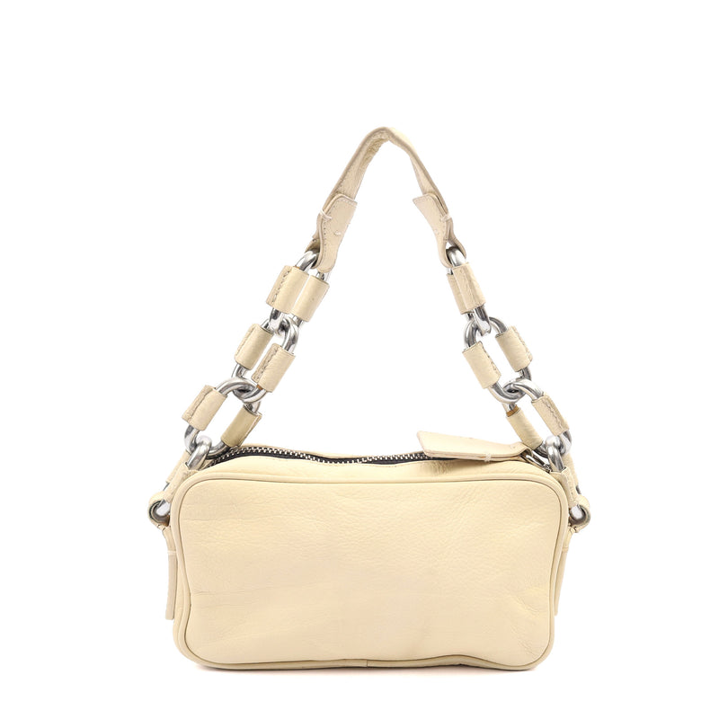 Picture of Chloe Shoulder Bag Shoulder Bag in Cream, Leather