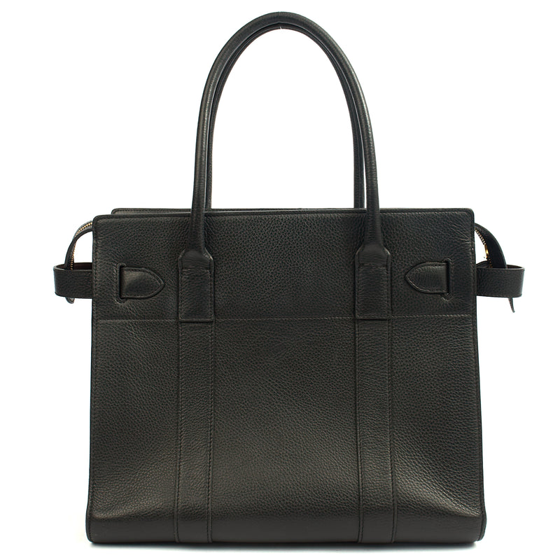 Picture of Mulberry Tote Zipped Bayswater in Black, Calfskin Leather