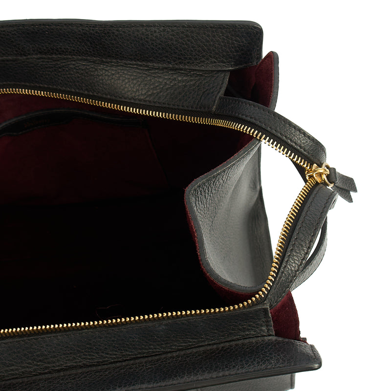 Picture of Mulberry Tote Zipped Bayswater in Black, Calfskin Leather