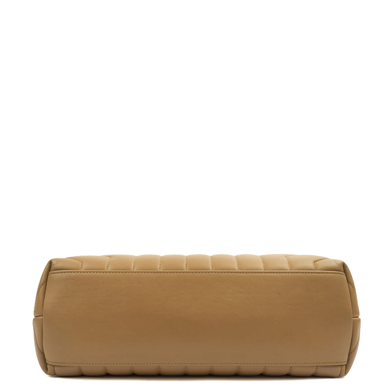 Picture of Saint Laurent Shoulder Bag Lou Lou - Medium in Neutral, Calfskin Leather