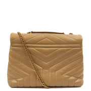 Picture of Saint Laurent Shoulder Bag Lou Lou - Medium in Neutral, Calfskin Leather