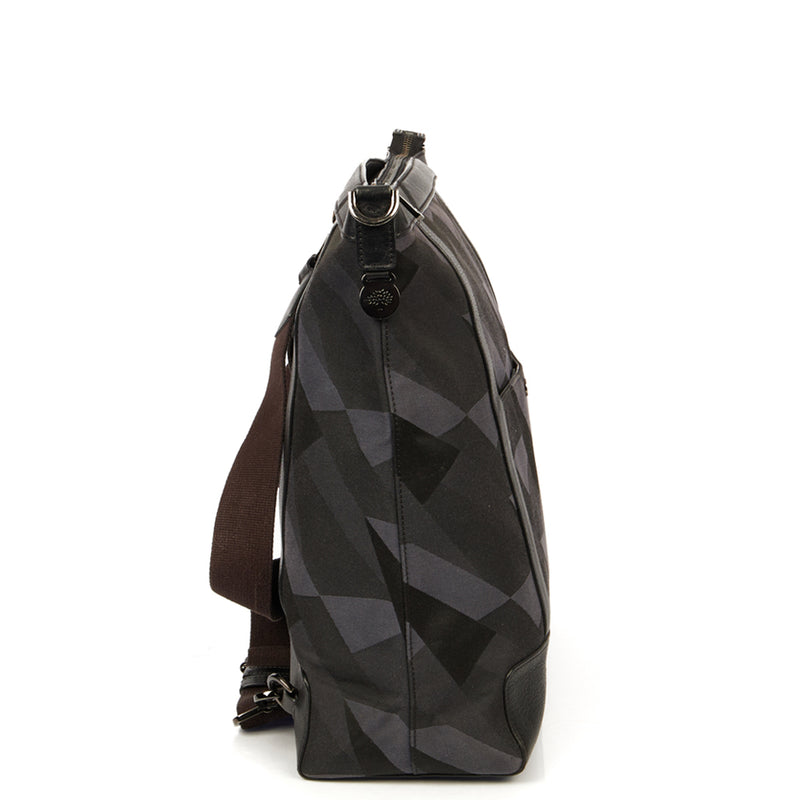 Picture of Mulberry Multitasker Camo Canvas Holdall in Blue, Fabric