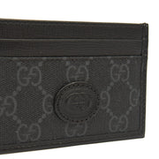 Picture of Gucci Card Holder Card Holder in Night Courrier GG Supreme, Leather