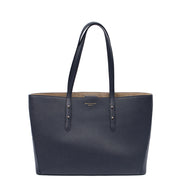 Picture of Aspinal of London Tote Regent Tote in Navy, Leather
