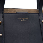 Picture of Aspinal of London Tote Regent Tote in Navy, Leather